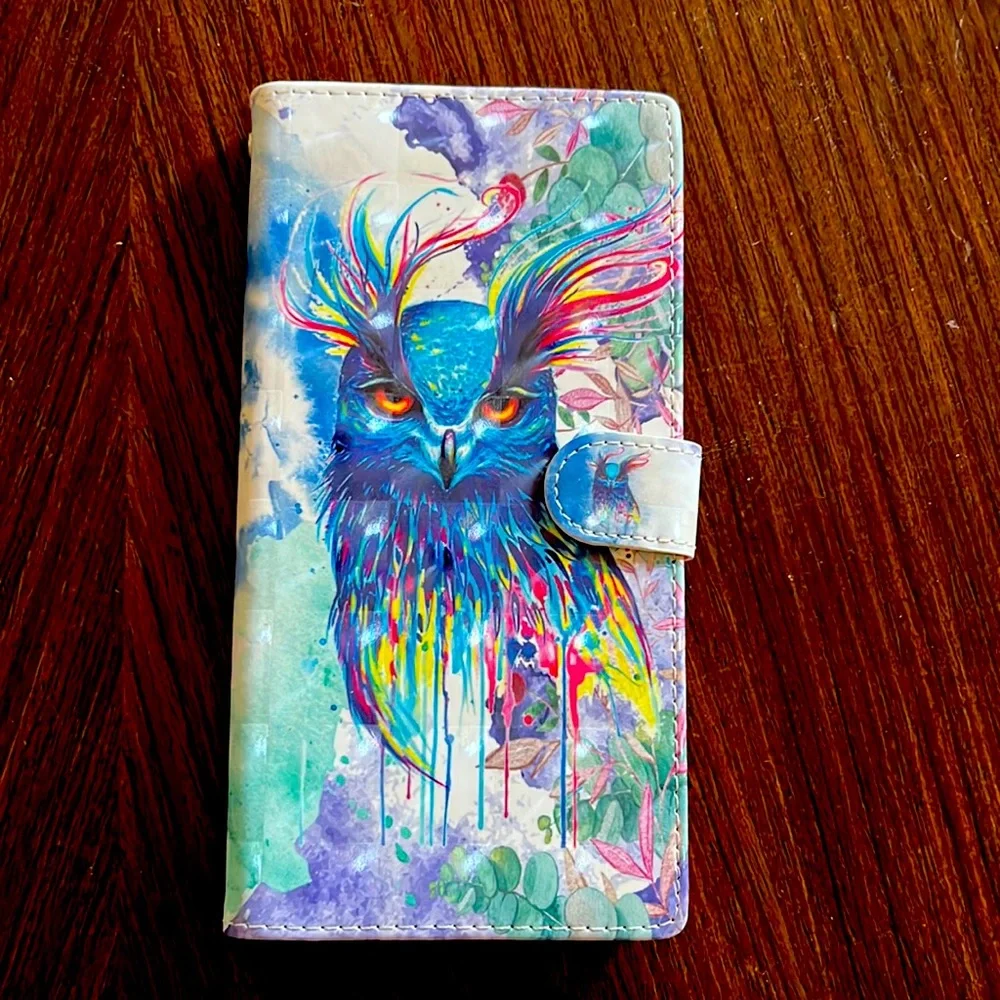 🎁 free gift with any purchase.Galaxy S22 Ultra 5G phone case Owl Painting NWOT